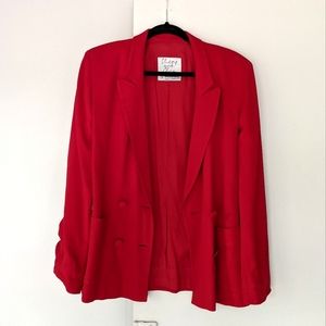 Moschino Red Blazer Coat